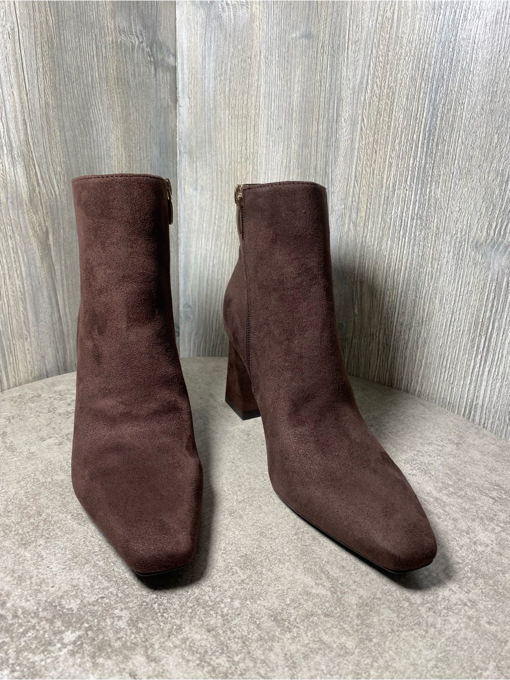 Nine West Panka Women's Block Heel
Ankle Boots, Size: 6.5, Dark Brown